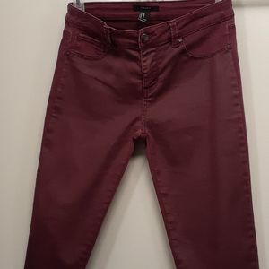 Forever 21, Trendy two-tone burgundy jeggings